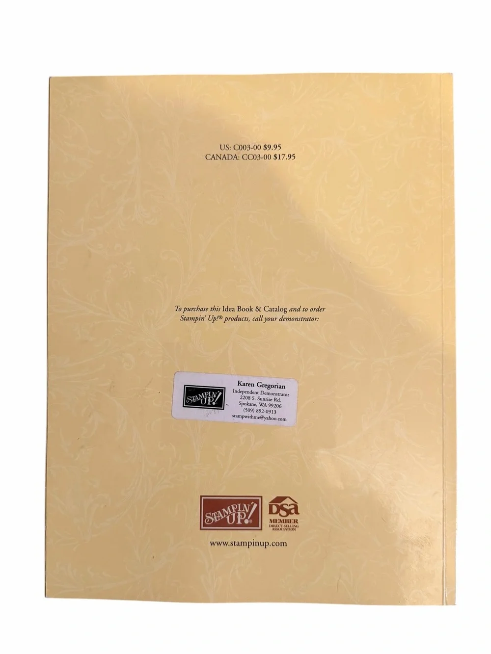 Stampin' Up! Idea Book & Catalog 2002-2003 Edition